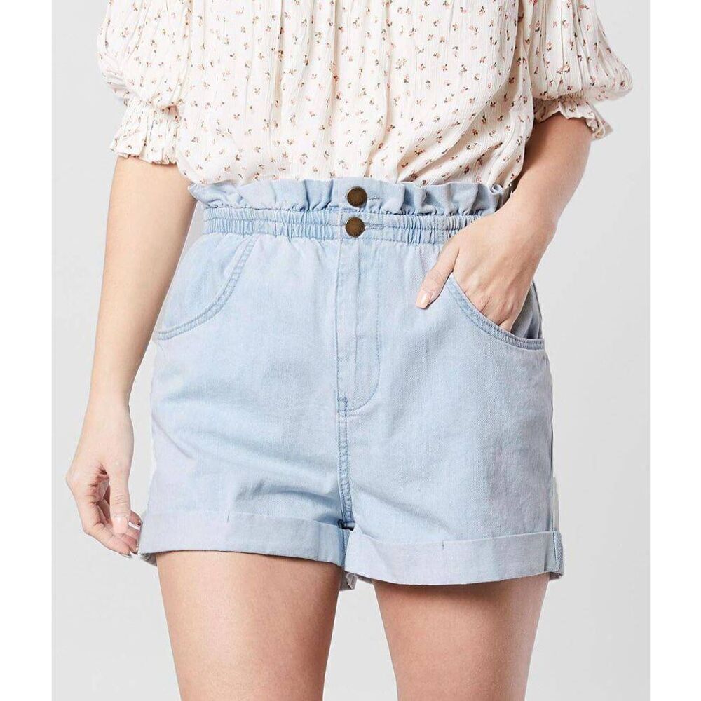 Billabong Buckle Sun Dialed Denim Paperbag Short size small